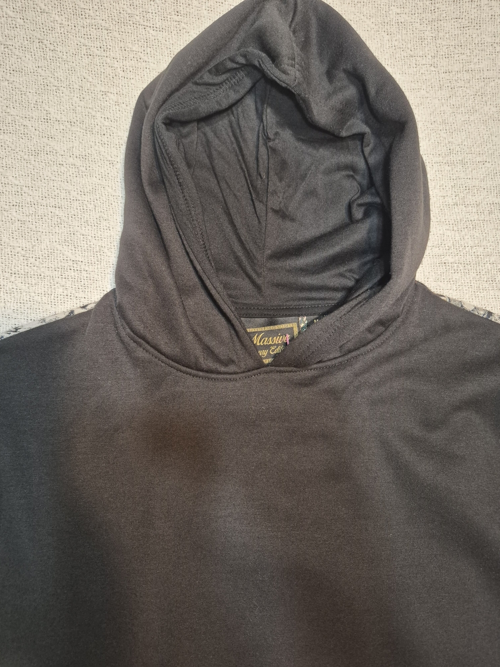 Black Skull Mushroom Tapestry Men's Hoodie Size M - Picture 6 of 7
